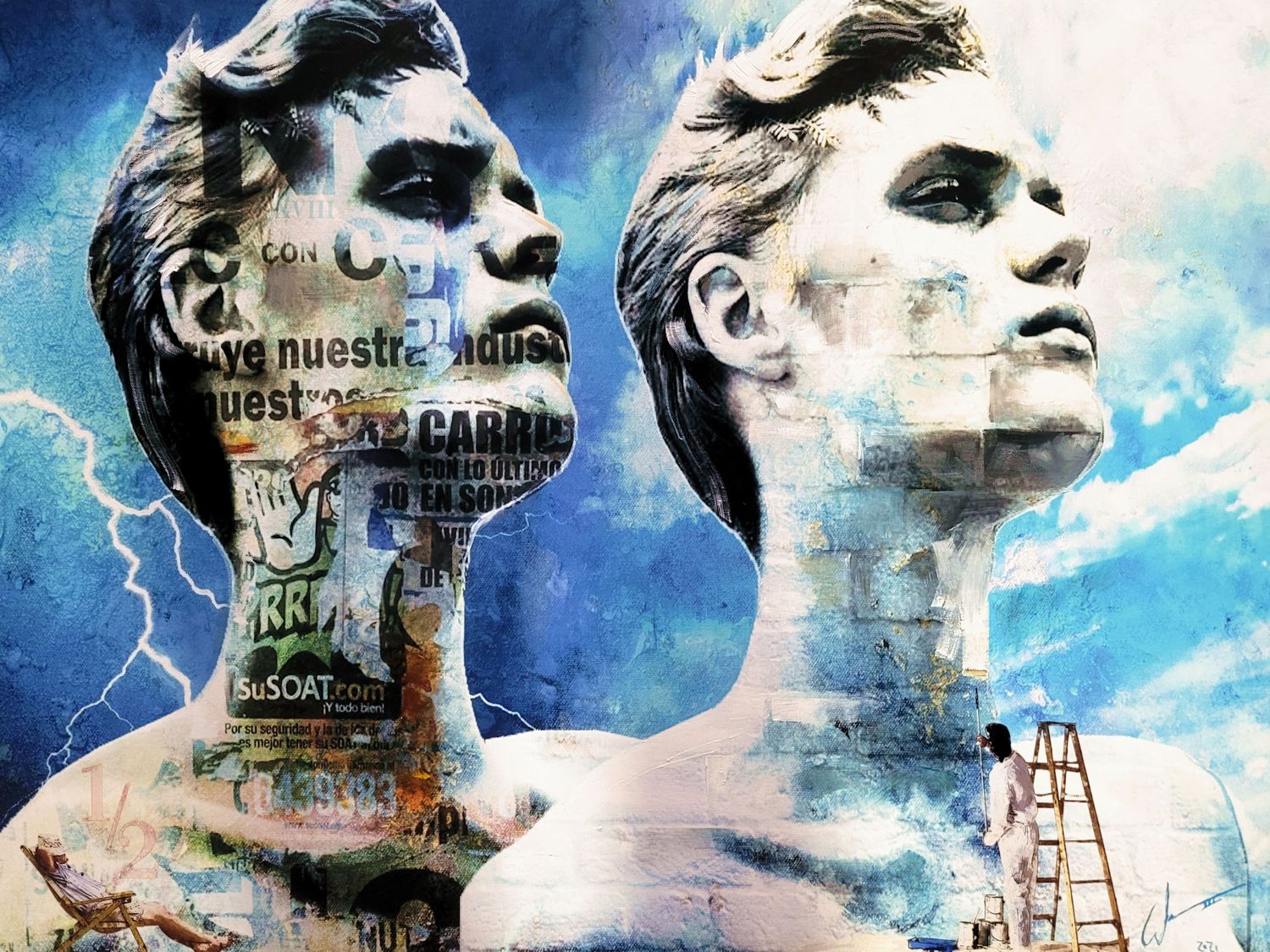 Reflections in Faith #11 painting by artist, William III