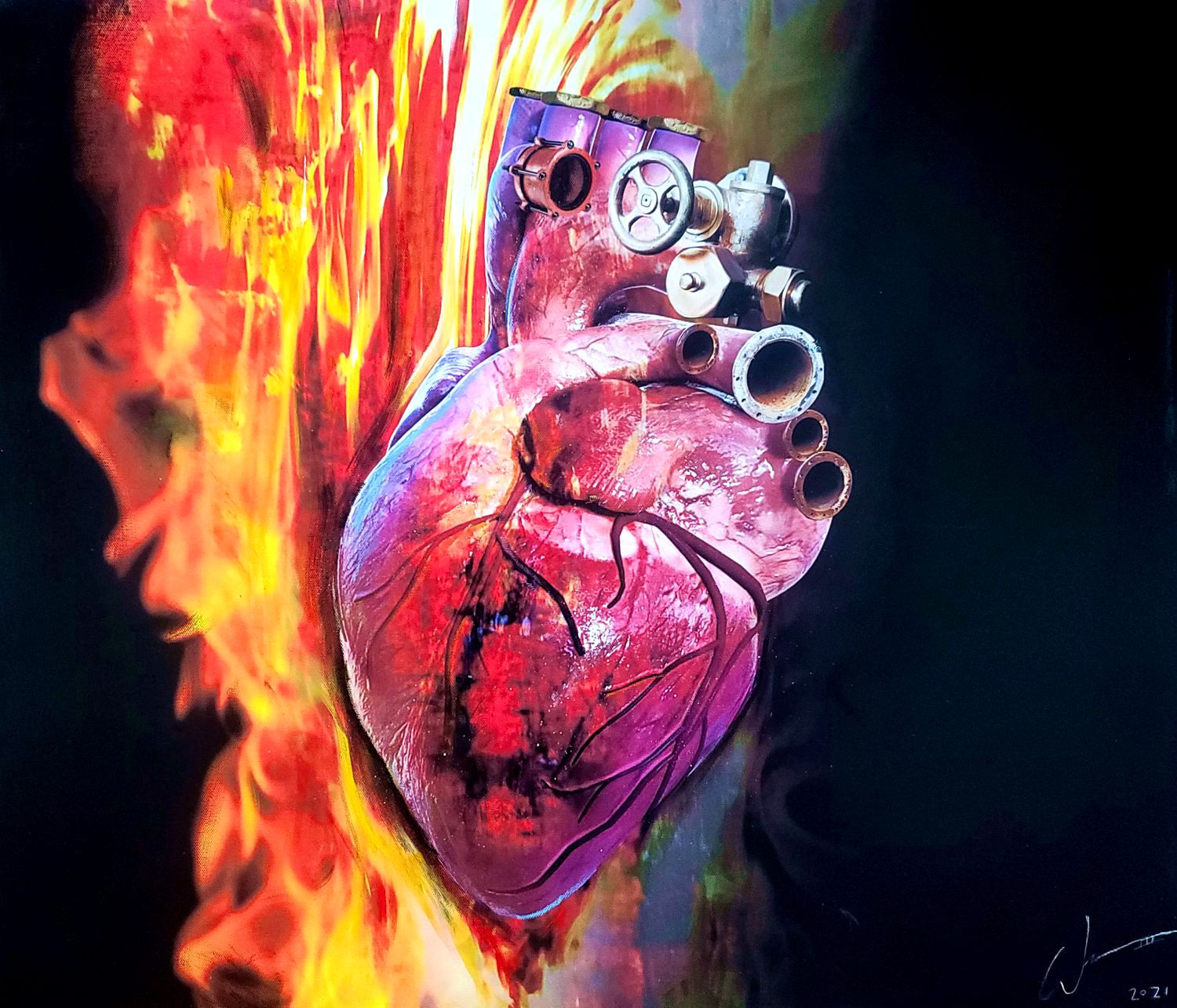 Reflections in Faith #13 painting by artist, William III