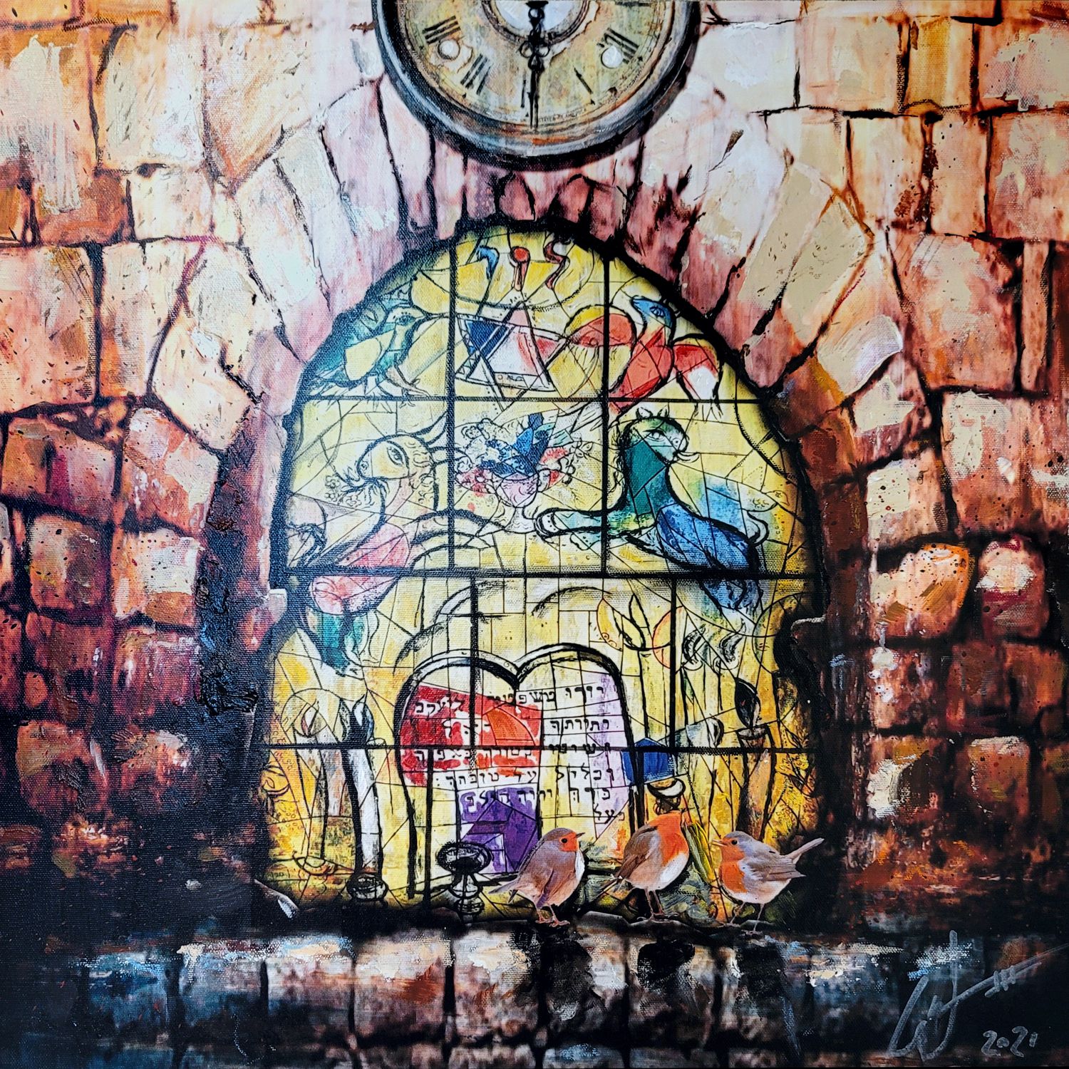 Reflections in Faith #14 painting by artist, William III