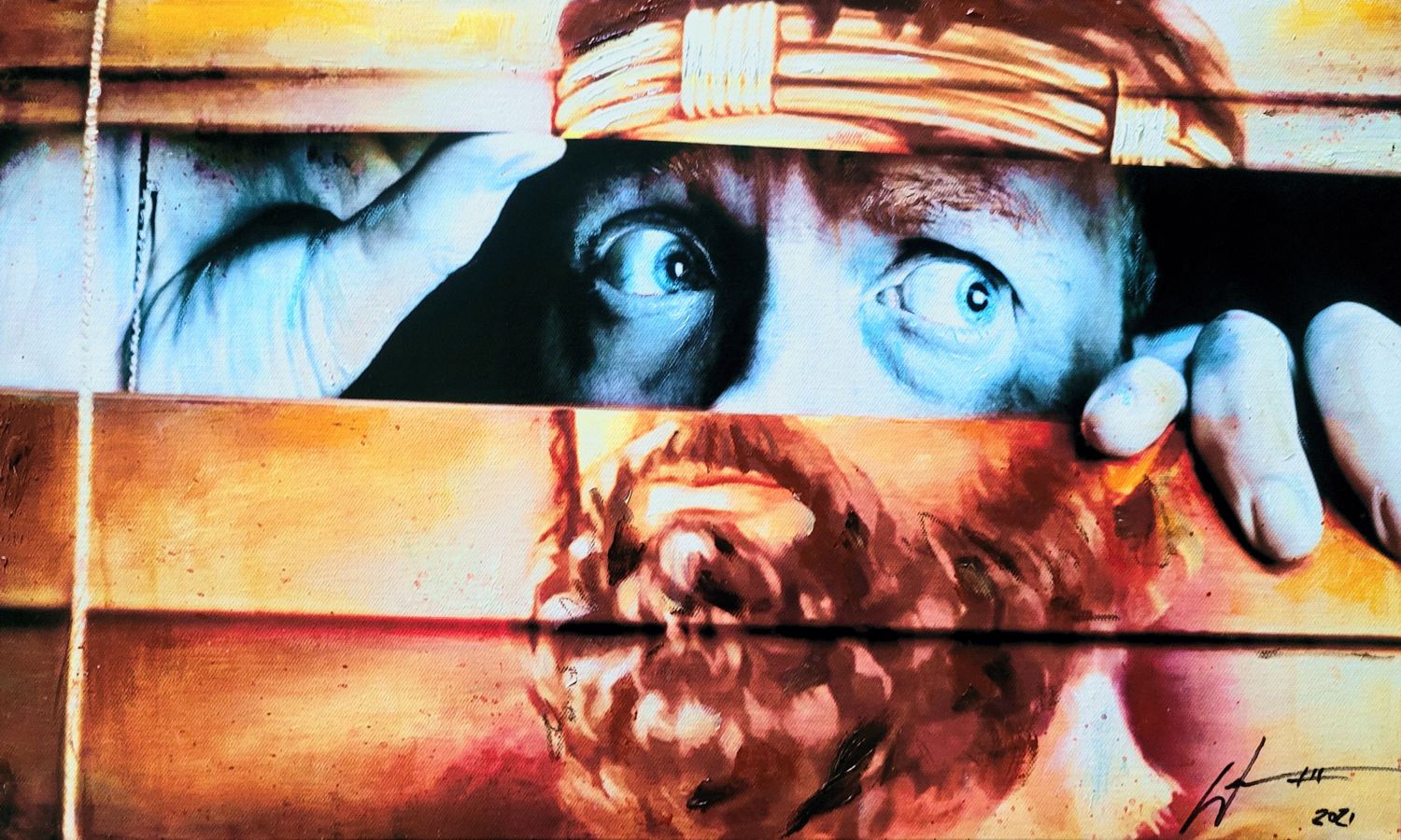 Reflections in Faith #17 painting by artist, William III