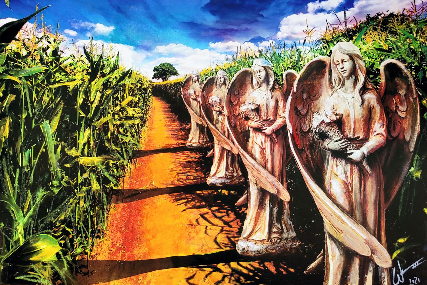 Reflections in Faith #20 painting by artist, William III