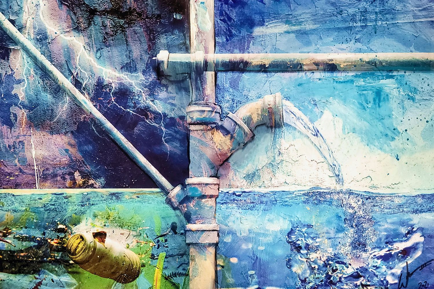 Reflections in Faith #24 painting by artist, William III