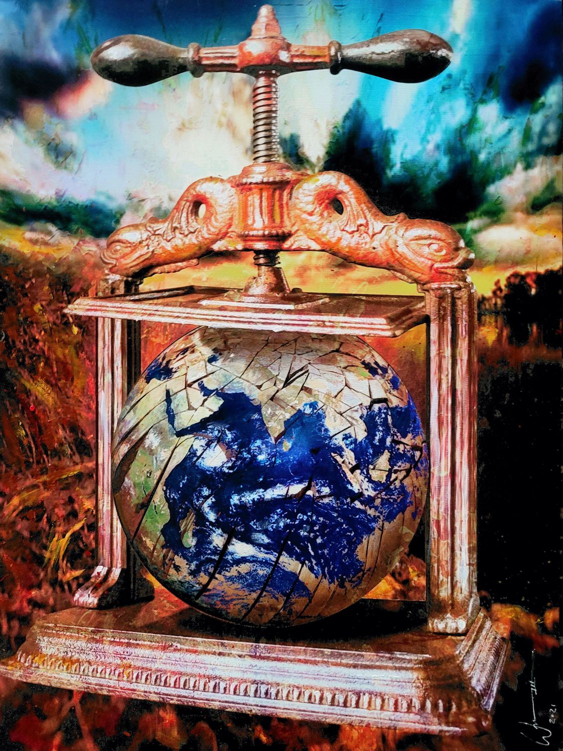 Reflections in Faith #26 painting by artist, William III