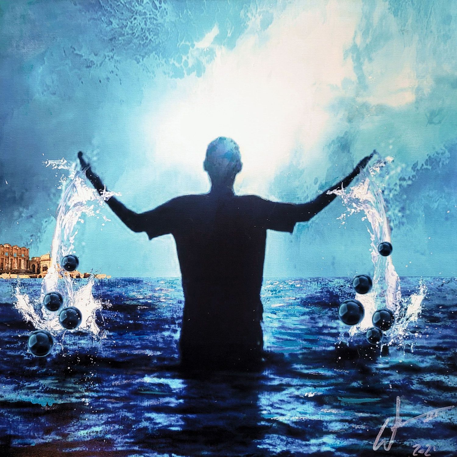 Reflections in Faith #5 painting by artist, William III