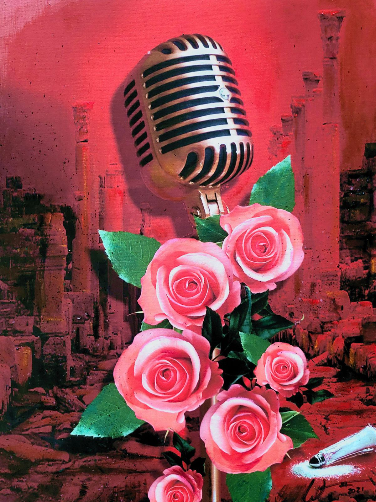 Reflections in Faith #6 painting by artist, William III