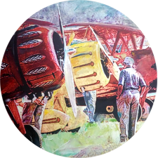 Aviation themed artwork by artist, William III