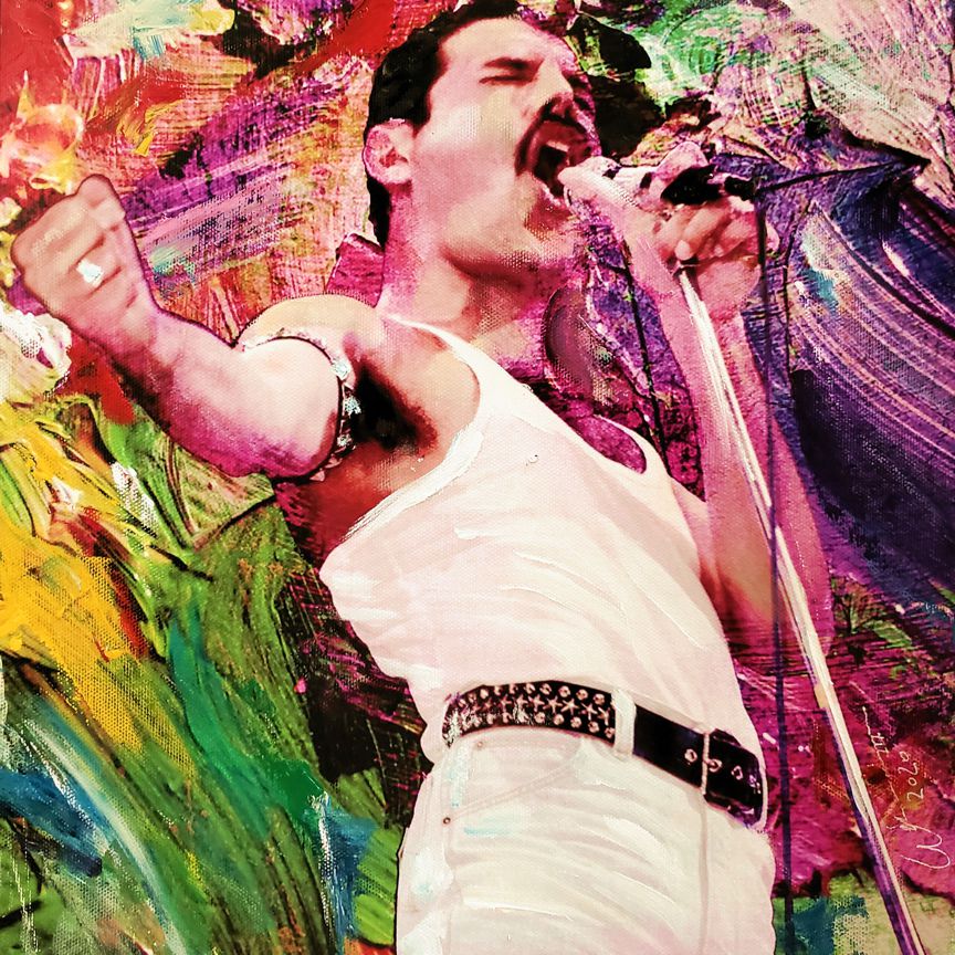 "Break Free" Queen painting by artist, William III