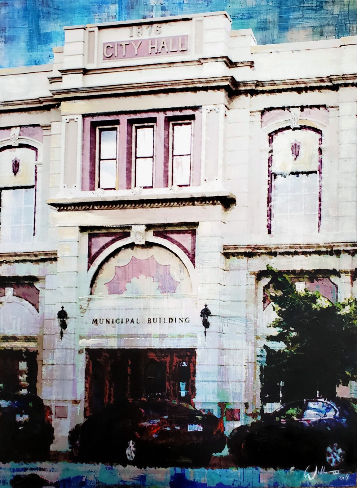 'City Hall' a Troy, Ohio painting by artist, William III