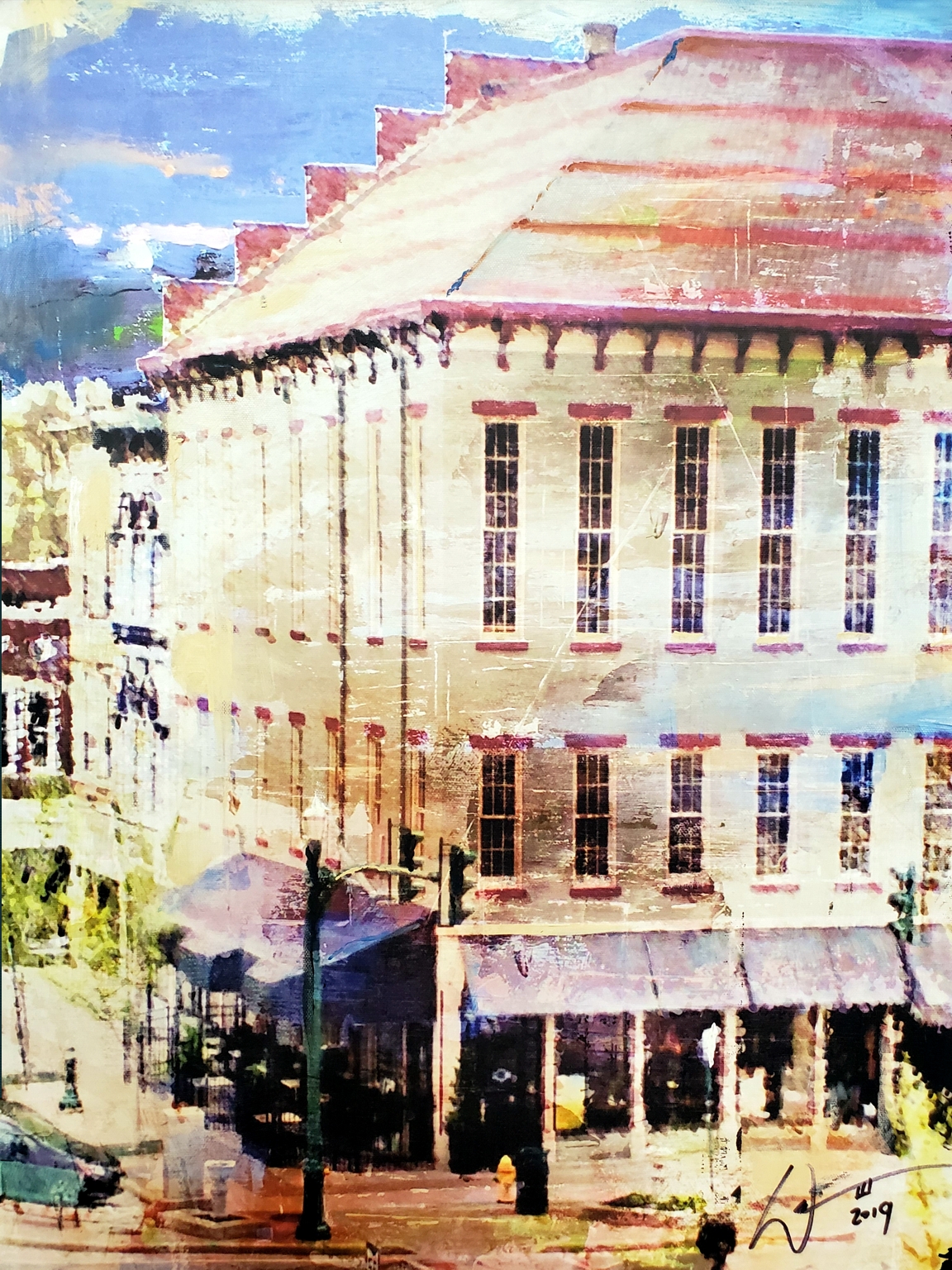 Dye Building in Troy, Ohio by artist, William III