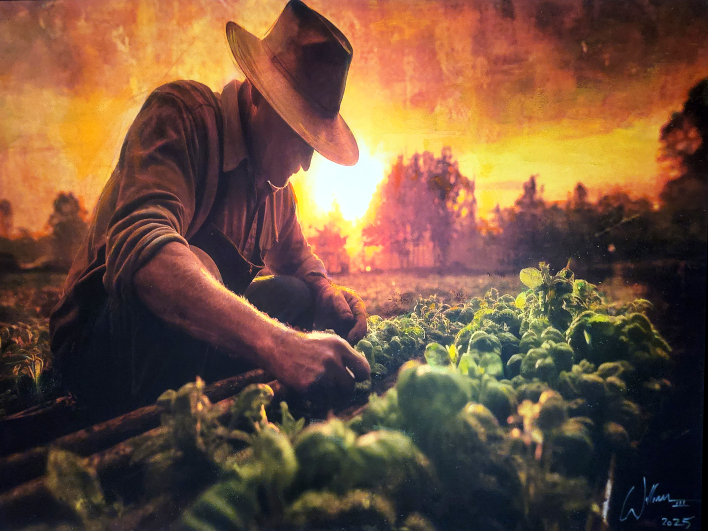 "Close of Day" painting by artist William III