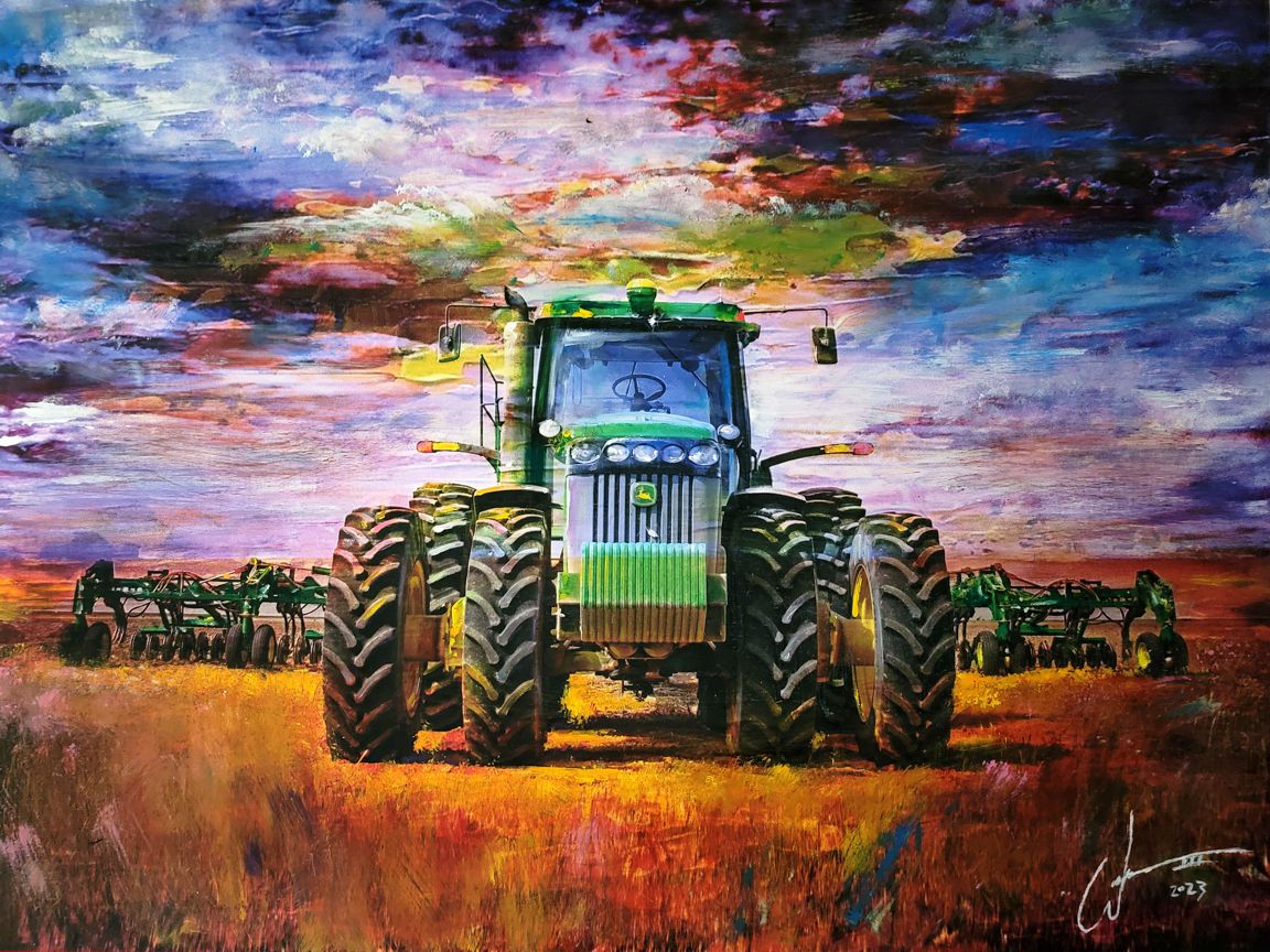 "Farm Symmetry" painting by artist, William III
