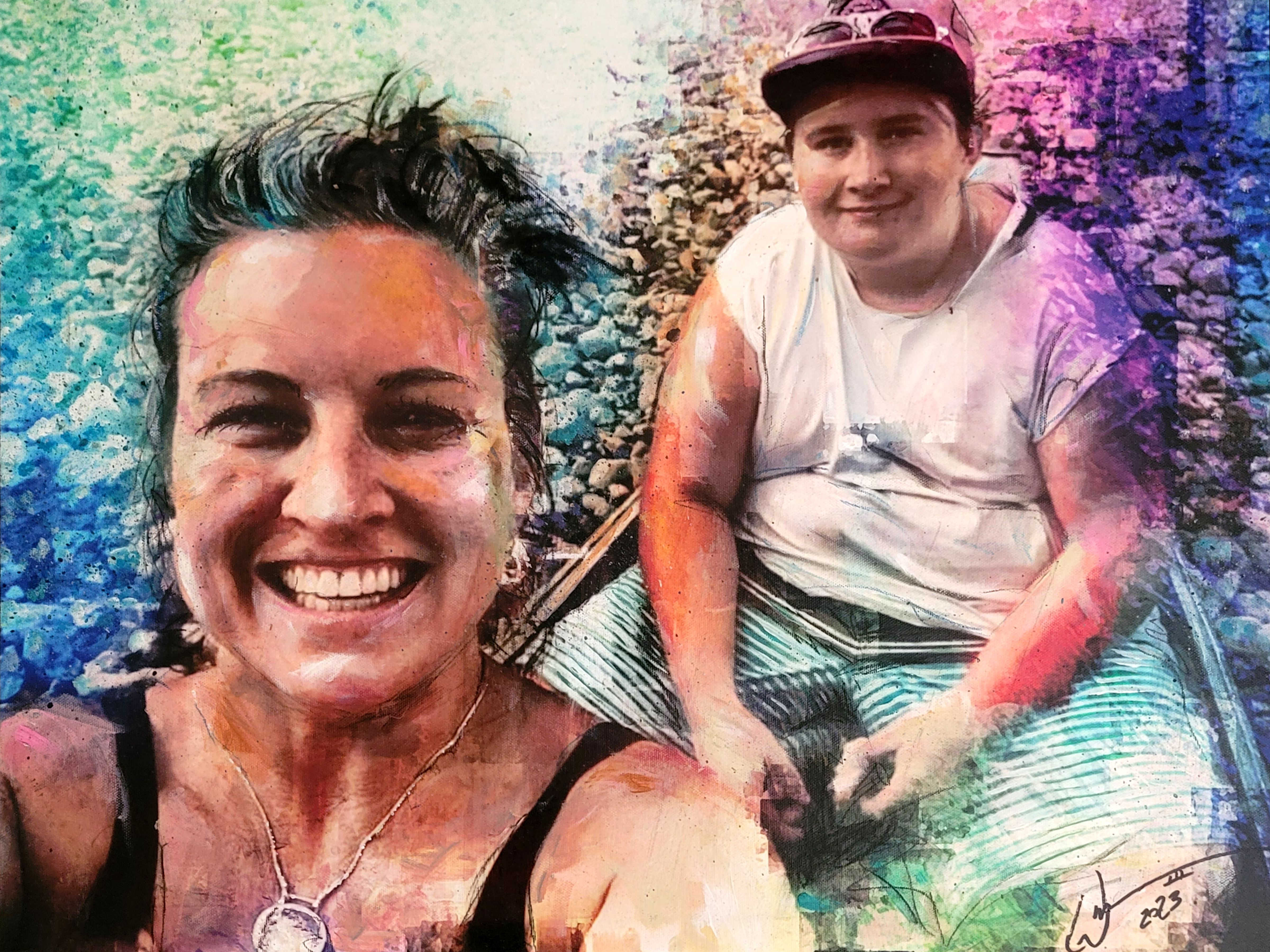 Remembering Gavin commissioned painting by artist, William III