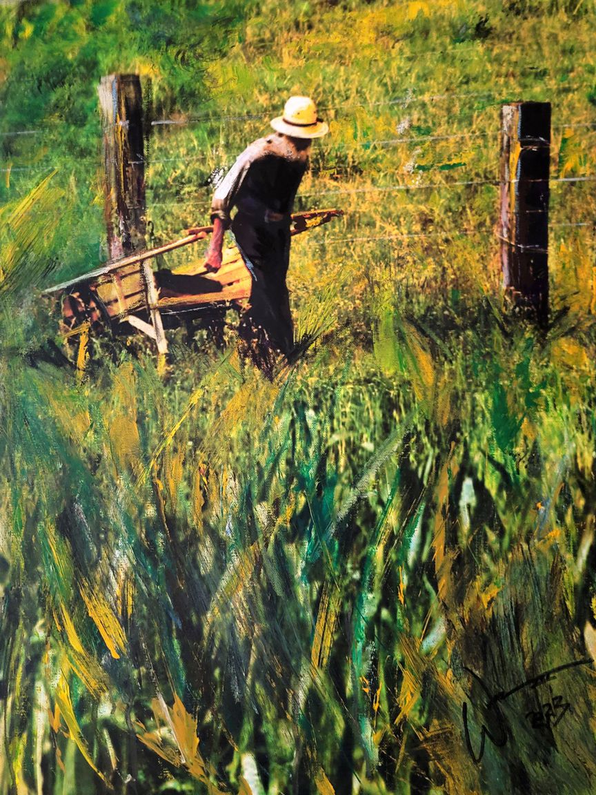 'Hand Cart' painting by artist, William III