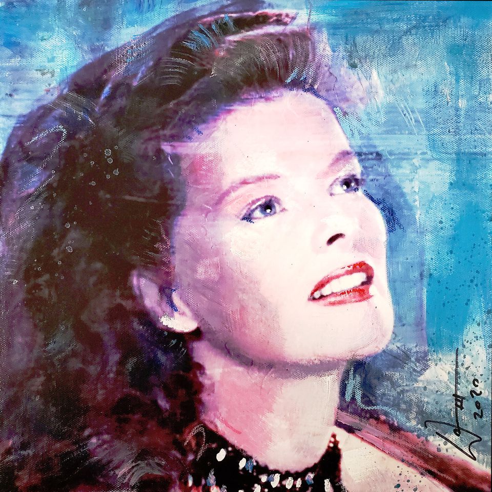 'Katharine Hepburn' painting by artist, William III