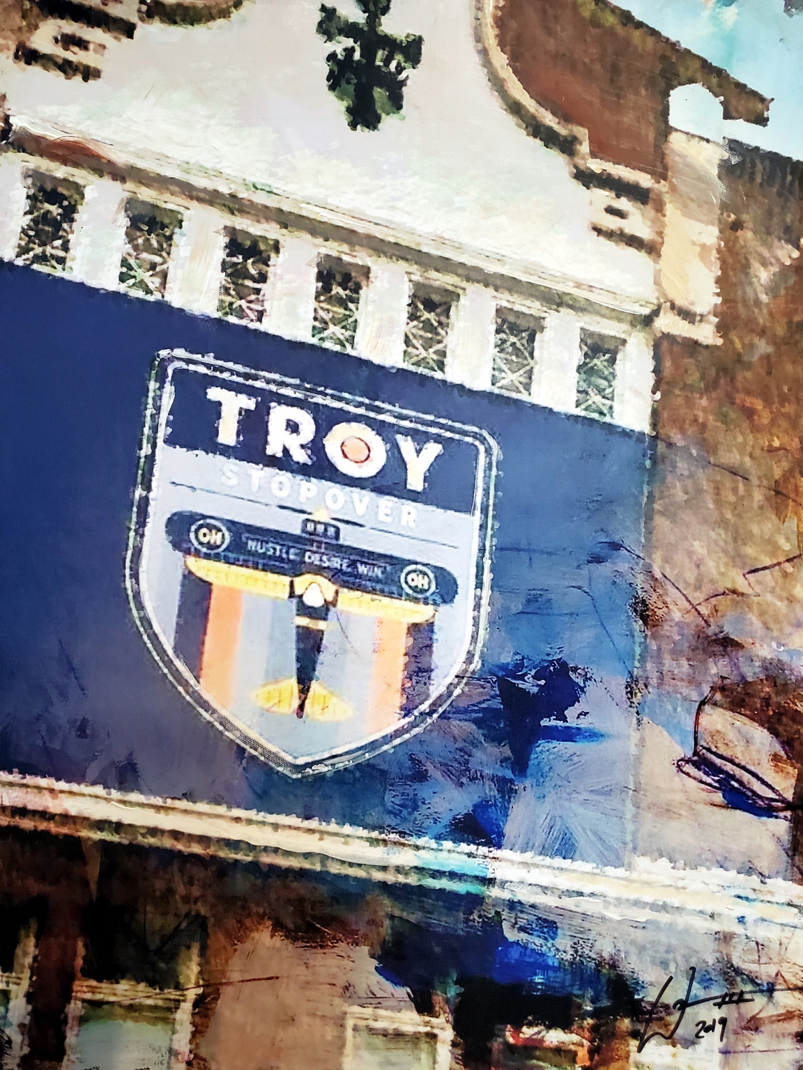 Masonic Stopover of Troy, Ohio by artist, William III