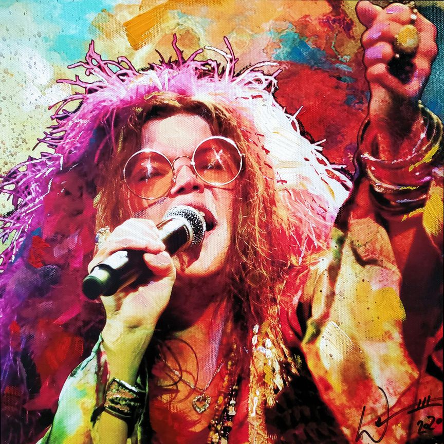 'Piece of my Heart' Janis Joplin painting by artist, William III