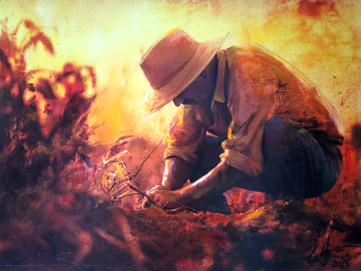 'Post Harvest' painting by artist William III