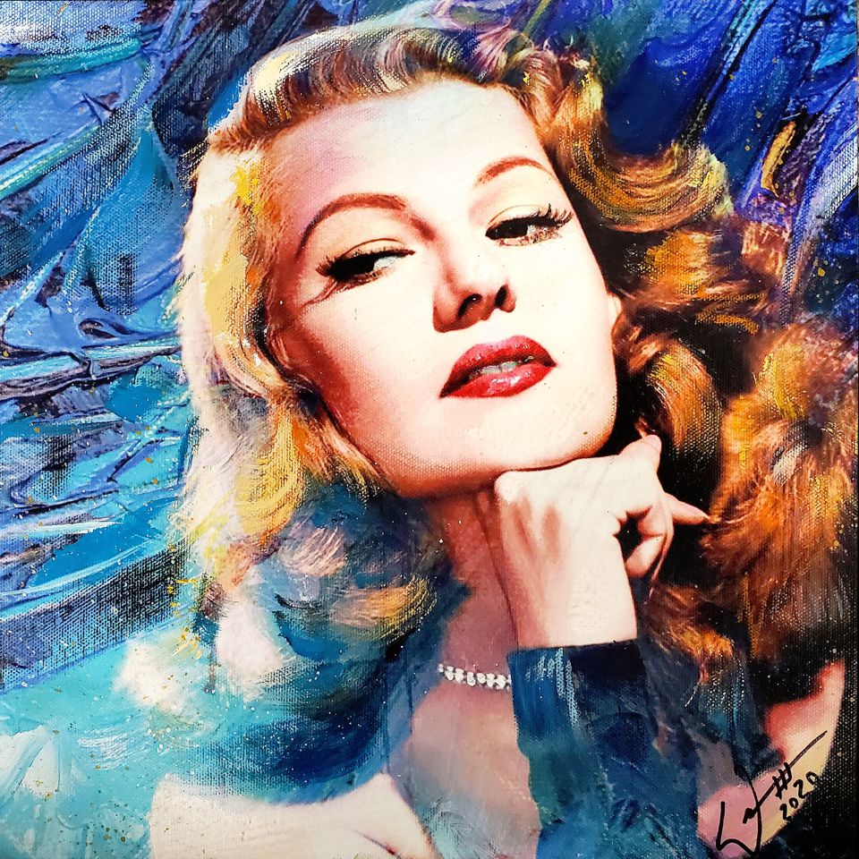 'Rita Hayworth' painting by artist, William III