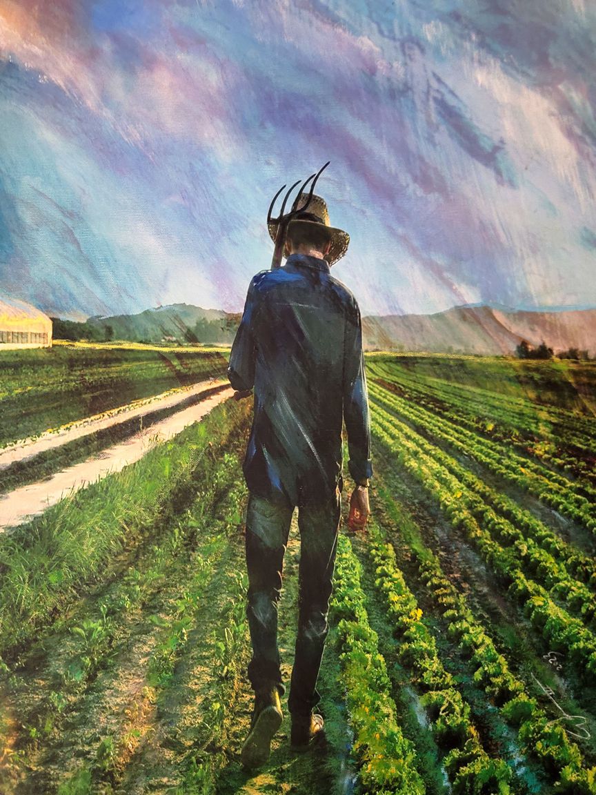 'Rows" painting by artist, William III