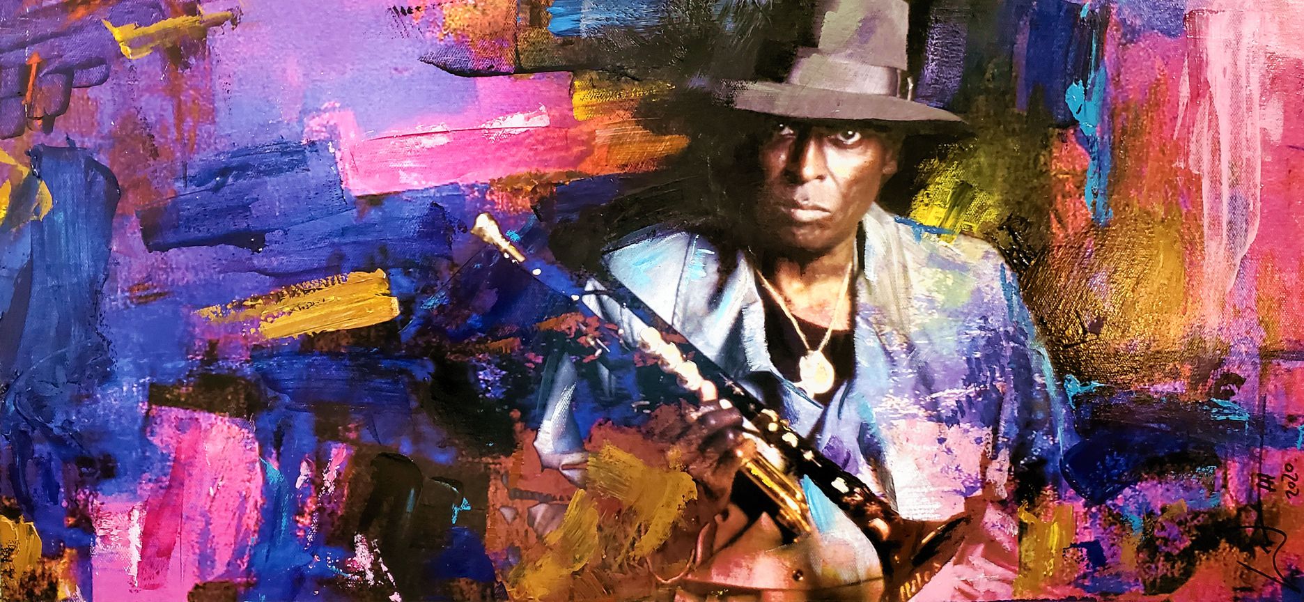 "Stella by Starlight" Miles Davis painting by artist, William III