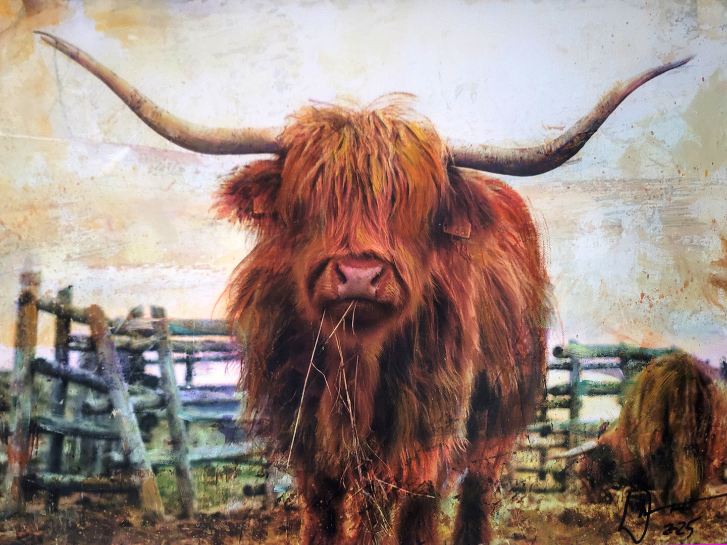 'Stoic' cow painting by artist William III