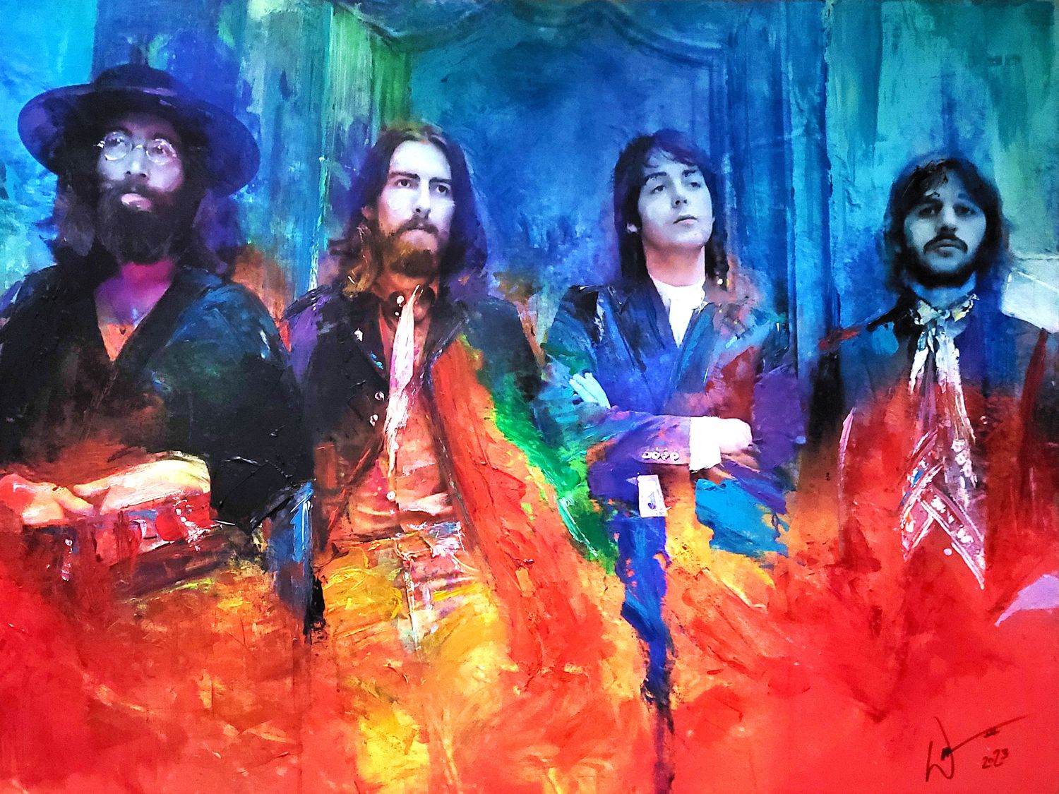 "Tittenhurst Park" (Beatles) painting by artist William III