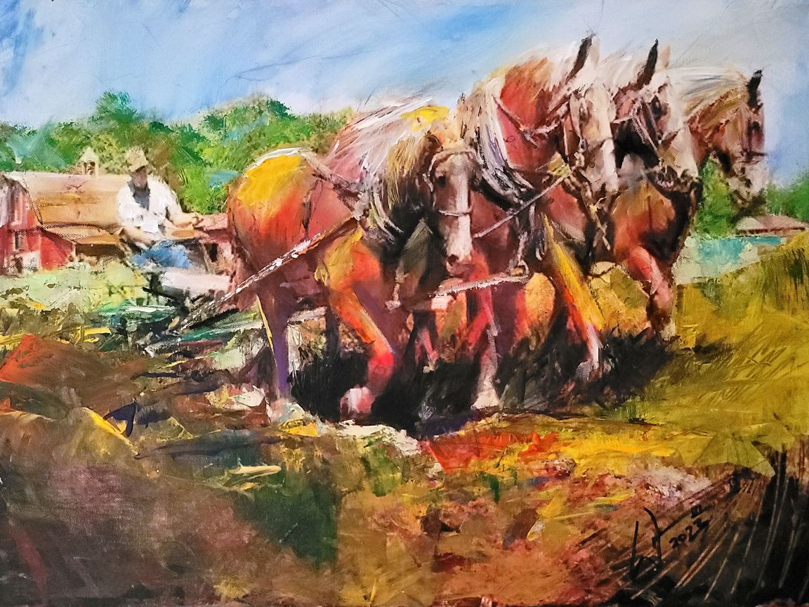 'Turning Earth' painting by artist, William III