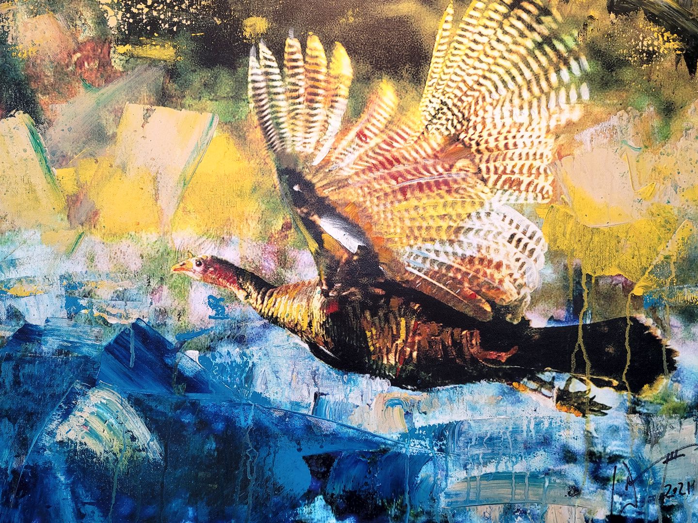 Wild Turkey painting by artist, William III